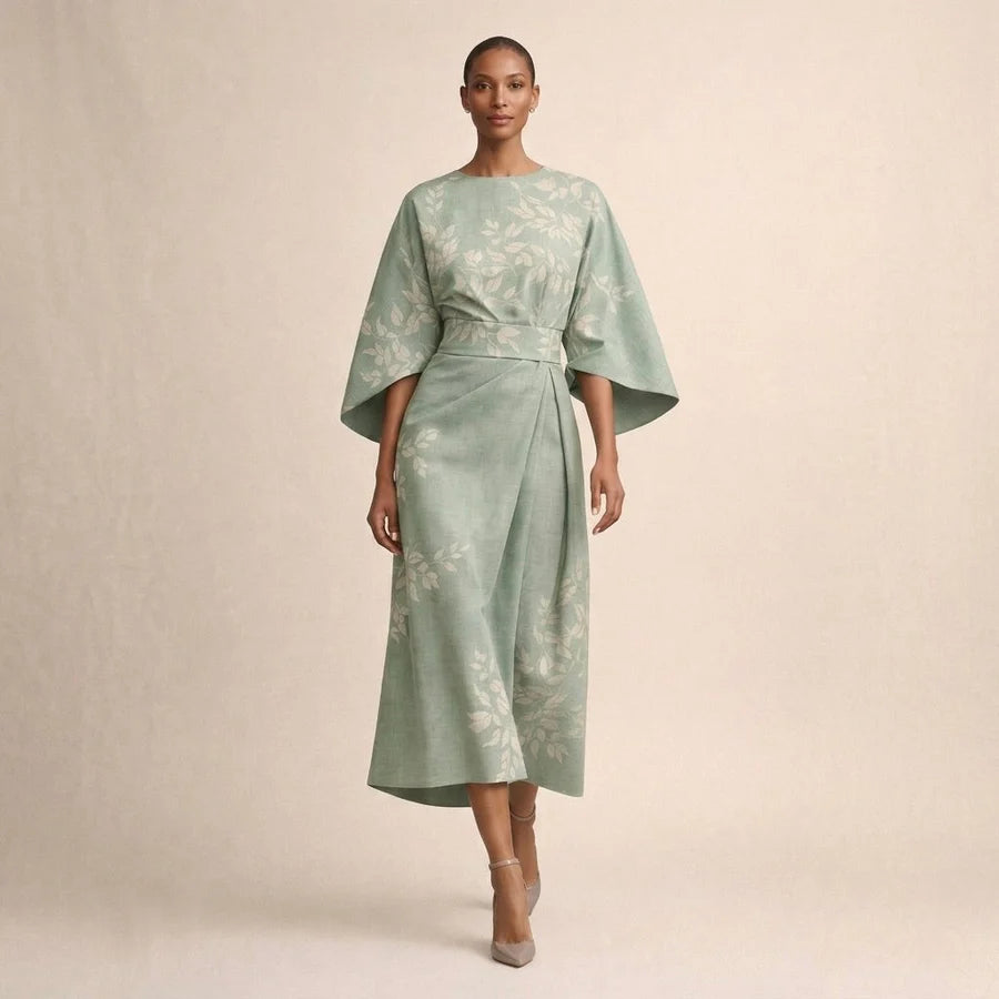 Vestido ajustado con estampado floral de Fenty